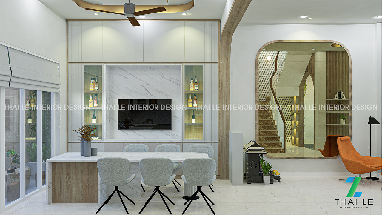 Thiết kế nội thất nhà phố KDC An Thiên Lý Thủ Đức - 340m2